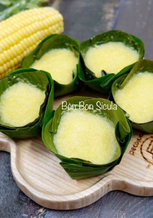 Hình của món Bánh Bắp Hấp Kiểu Thái.