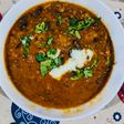 White butter + Black beans Dal makhani