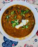 White butter + Black beans Dal makhani