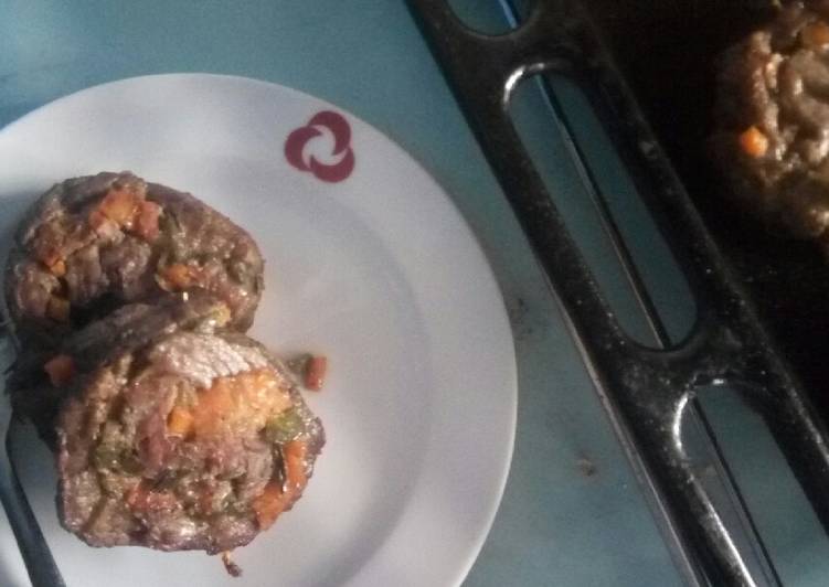 Recipe of Quick Vegetable stuffed orange beef