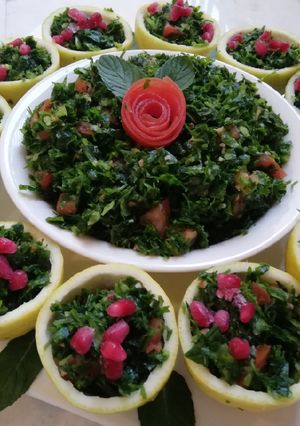 A picture of Tabbouleh 😍.