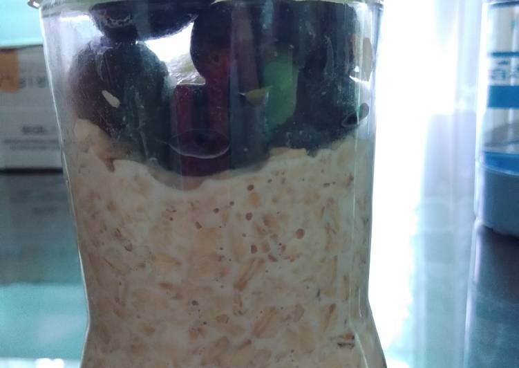 Resep Baru 3. OverNight Oatmeal / havermout Gurih Mantul