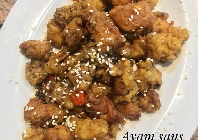 Ayam saus tiram crispy