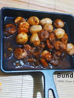 Foto resep 🌸 Telur Puyuh Udang goreng mentega