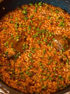 Una foto de Arroz meloso de carrilleras