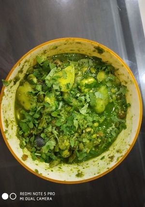 A picture of Surti papadi udhiyu.