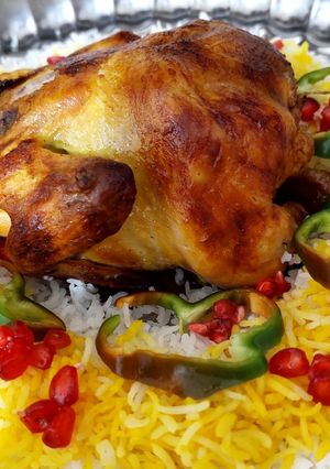 عکسی از دستور مرغ بریون عطی پز🤭😍