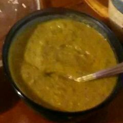 A picture of Poblano salsa verde.