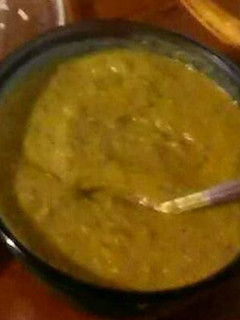A picture of Poblano salsa verde.