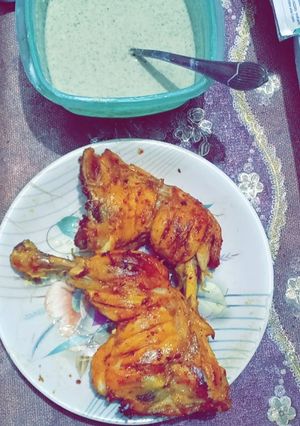 A picture of Steam chicken leg piece.