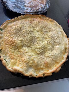 Una foto de Masa de tarta y relleno con acelga