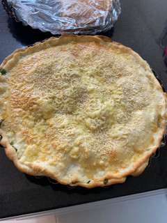 Una foto de Masa de tarta y relleno con acelga