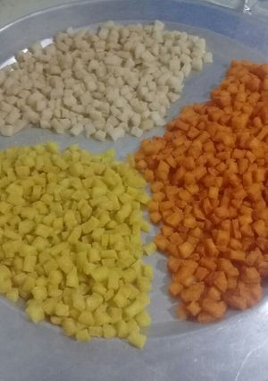 Hình của món Mứt dừa viên.