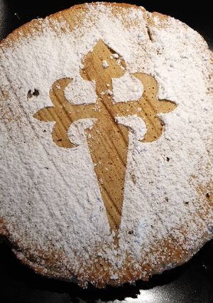Una foto de Tarta Santiago versión keto