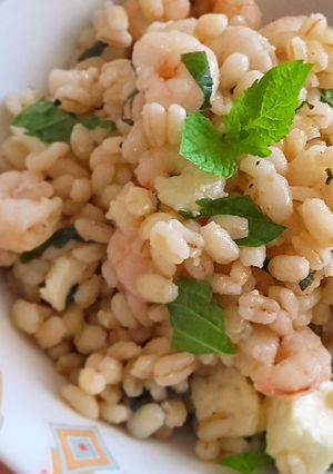 Foto principal de Cebada con Feta Menta y Gambas 🍃