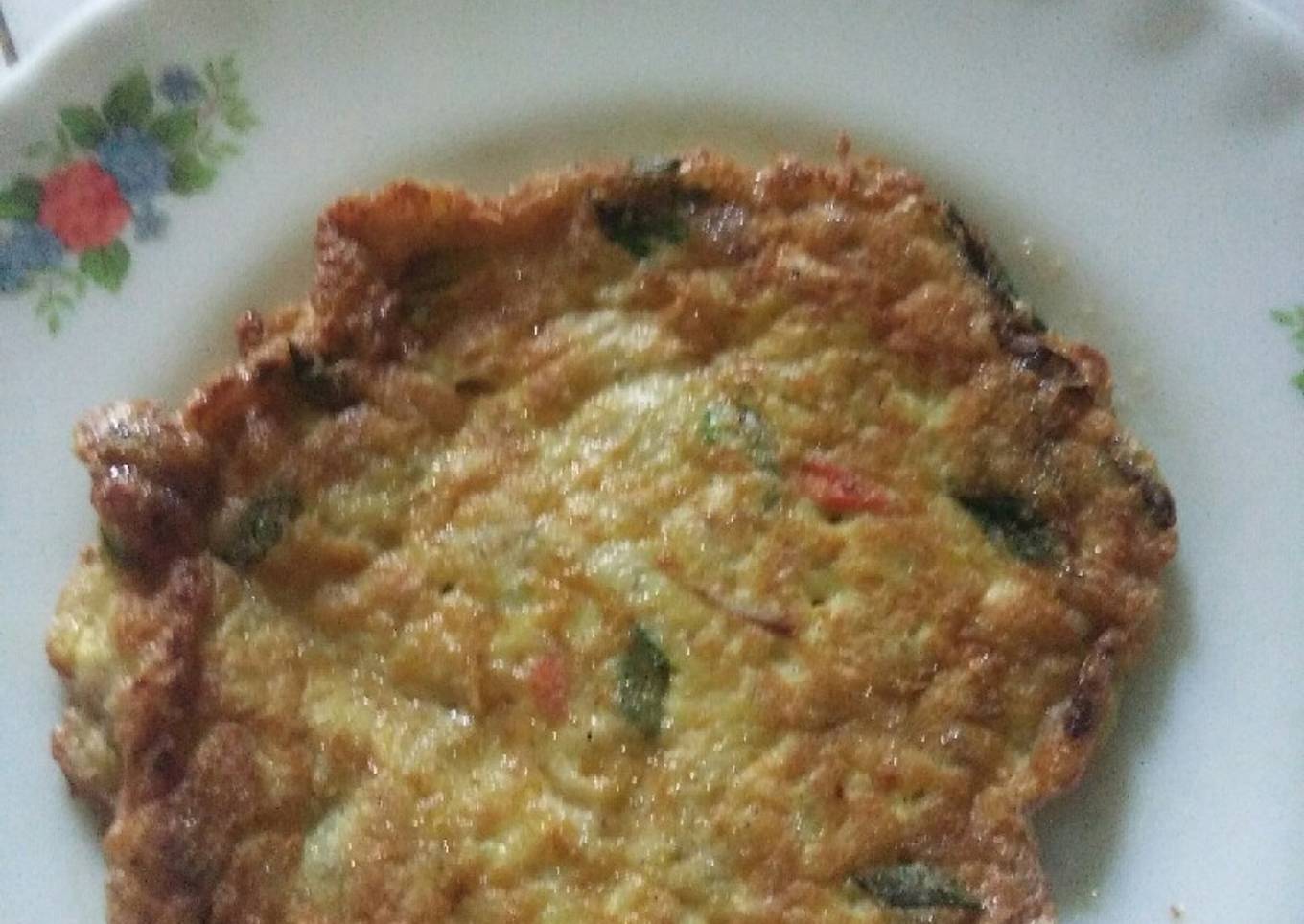 Dadar benyiur/telur dadar pake kelapa