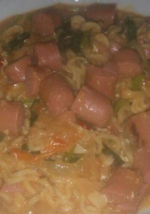 Foto resep Sosis Sawi Mie Telor Asam Manis (SSMTAM)