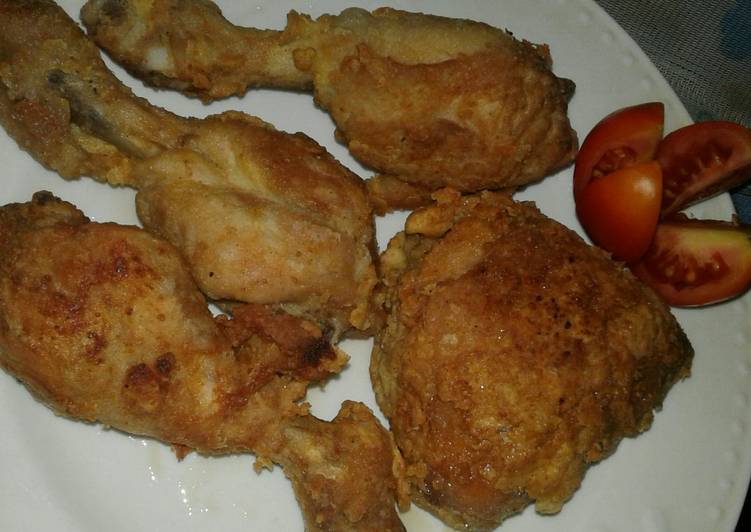 Bagaimana Menyiapkan Ayam kriuk ala2😍😍😍, Enak