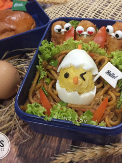 Foto resep Bento karakter ayam ide bekal anak - Kid Chicken Bento