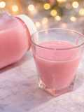 ياغورت منزلي بذوق الفراولة 🍓🍓