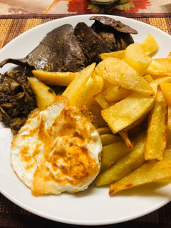 Una foto de Bistec de Panita a lo pobre