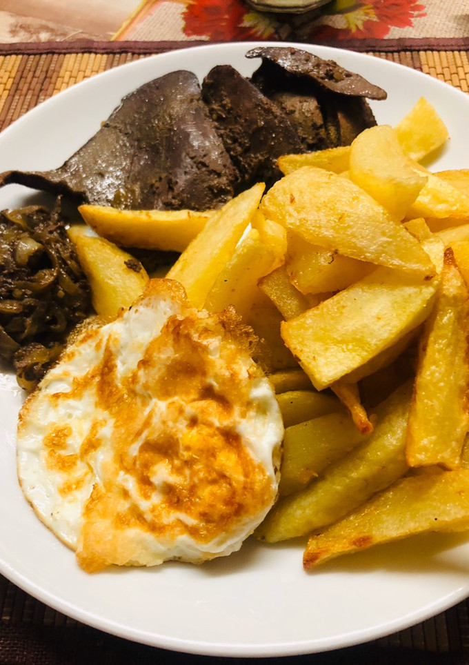 Una foto de Bistec de Panita a lo pobre