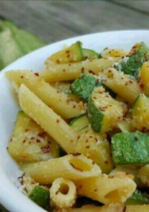 Una foto de Pasta con Calabaza
