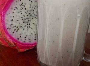 Una foto de Smoothie de Pitaya y banana