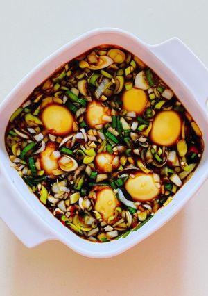 Hình của món Trứng ngâm Hàn Quốc Hùng.