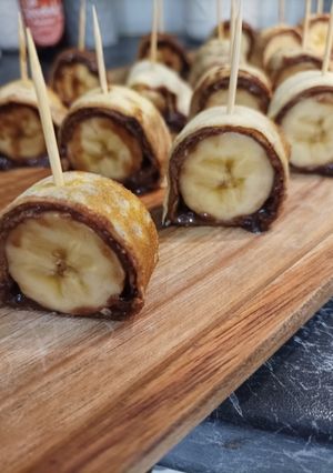 Une photo de Maki de crêpe chocolat/banane