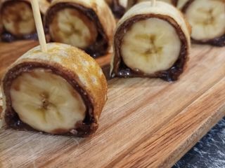Maki de crêpe chocolat/banane