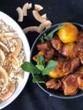 Minty lamb stew with coconut rice