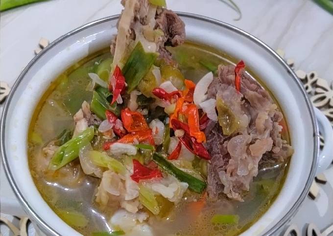 Resep 143. Asem-Asem Tulang Sapi yang Bikin Ngiler