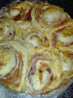 Una foto de Pizza en rollo