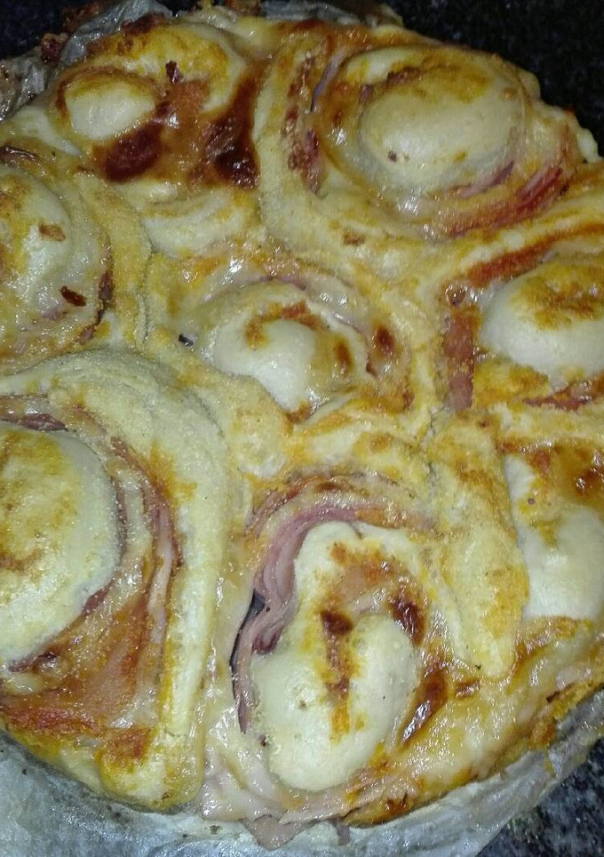 Una foto de Pizza en rollo