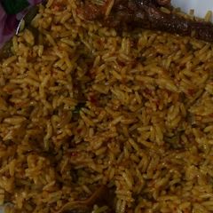 A picture of Naija jellof.