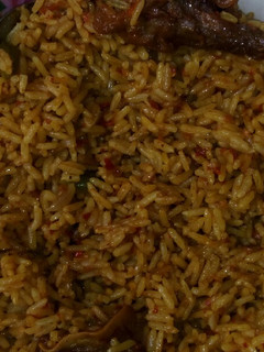 A picture of Naija jellof.