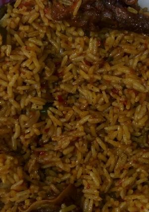 A picture of Naija jellof.