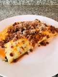 Los canelones de Maia con salsa