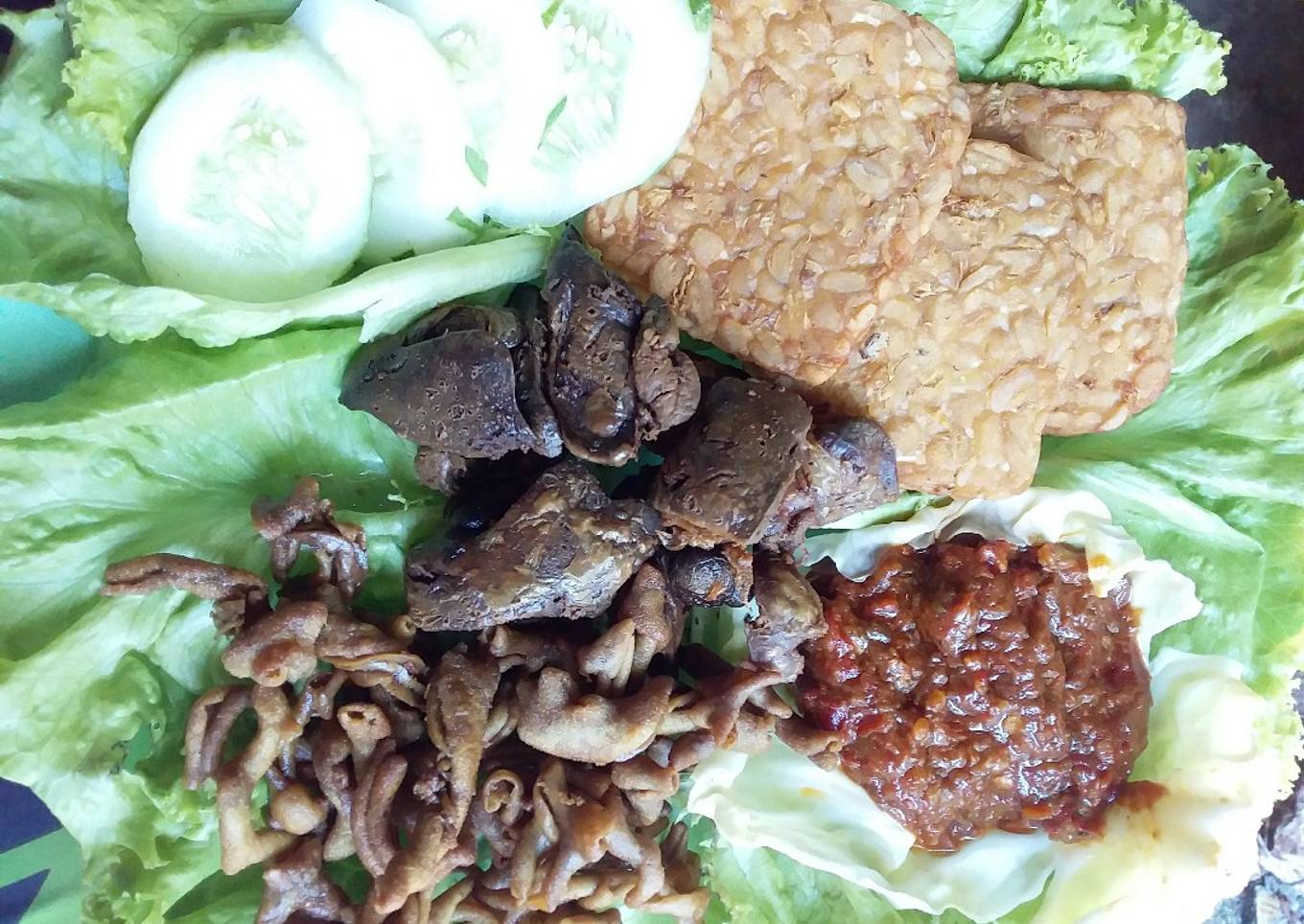 Jeroang maknyus dan sambel lamongan