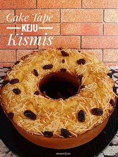 Foto resep 27. Cake Tape Keju Kismis