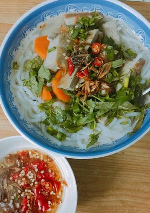 Hình của món Bánh canh chả cá nha trang.