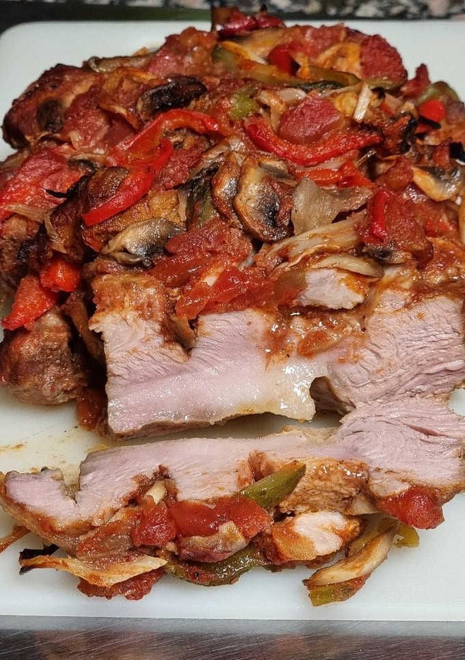 Una foto de Carne de cerdo al horno