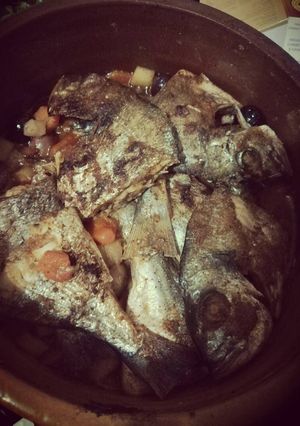 صورة لوصفة طاجن سمك مغربي