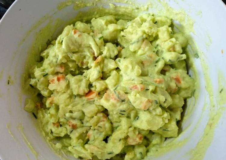 Salada de Batatas e Cenoura com Maionese Verde Receita por Amanda - Cookpad