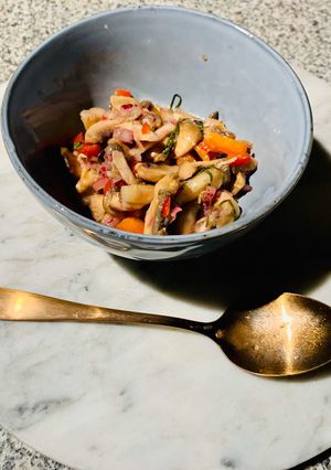 Una foto de Ceviche de champiñones