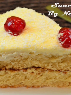 A picture of Rasmalai Sponge Cake / Eggless Sponge Cake.