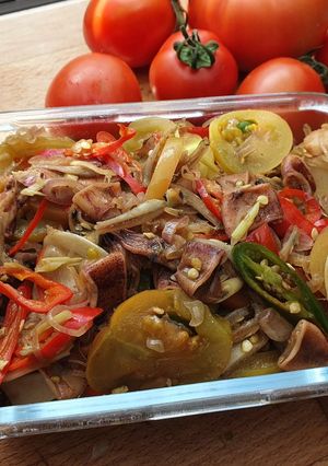 Foto resep Teri (Panggang) & Cumi Asin (Rebus) Tomat Ijo