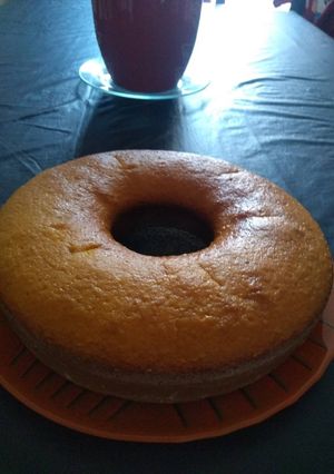 Una foto de Bizcochuelo de mandarinas en licuadora