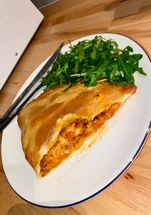 Une photo de Chausson chorizo & mozzarella façon calzone